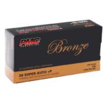 PMC Bronze 38 Super Auto +P Ammo 130 grain FMJ Box of 50 Rounds 38SA - View 2