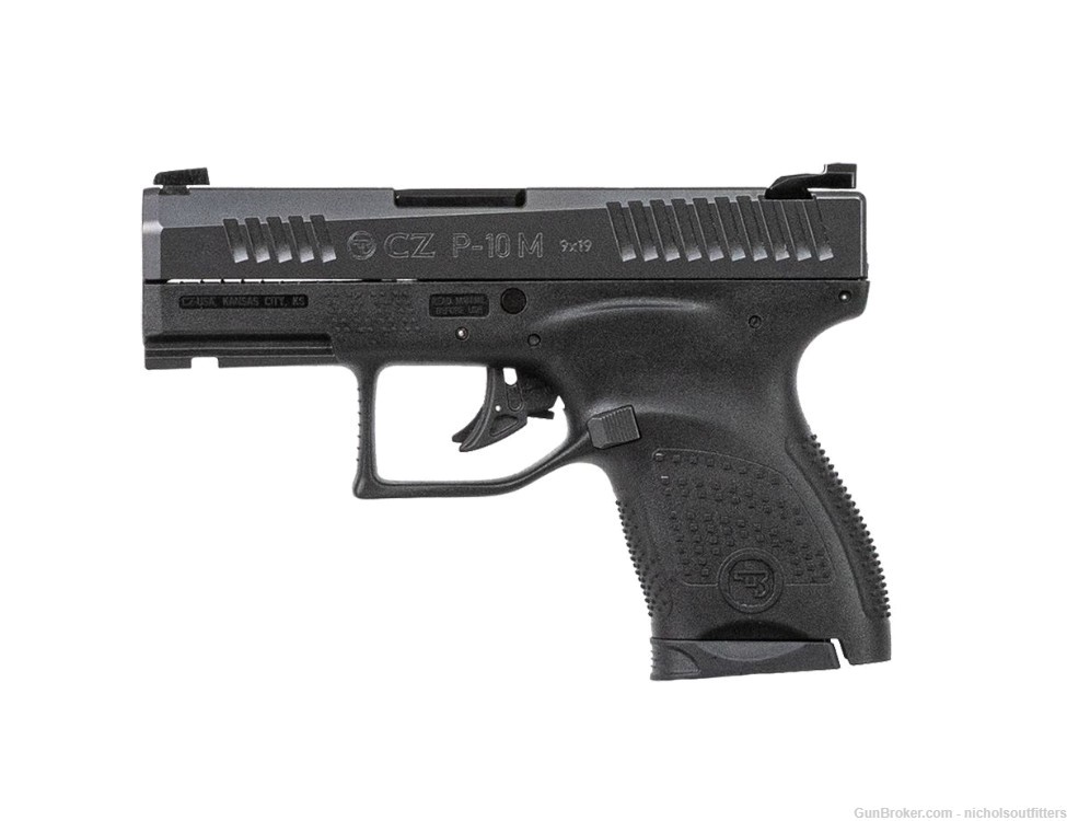 CZ P-10 M 9mm Semi Auto Pistol 3.19″ Barrel 7 Rounds Black 95199