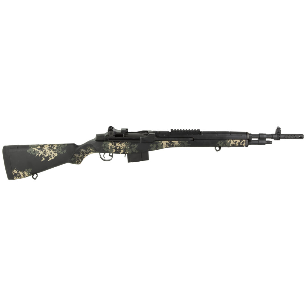 COPY OF Springfield M1A Scout Squad 308 Green & Tan Sponge Camo 18″ Barrel AA9117