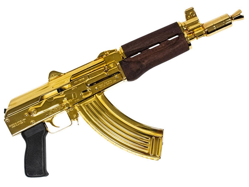 *Very Limited* Zastava PAP92 Pistol 24 carat gold Walnut AK47 Pistol
