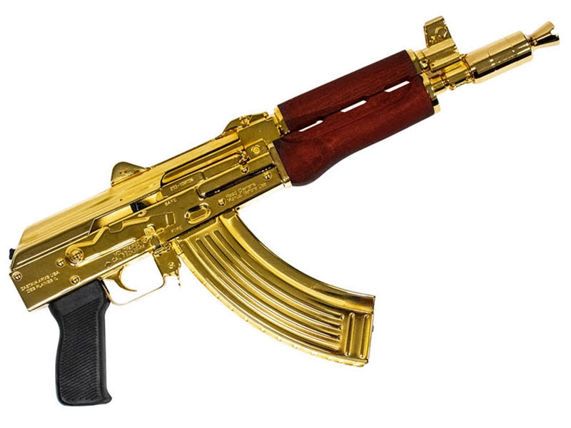 *Very Limited*Zastava PAP92 Pistol 24 carat gold Serbian Red AK-47 pistol