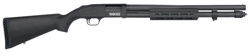 Mossberg 590S 12 Ga Pump Action 20″ Barrel MLok Forearm Short Shell 51604