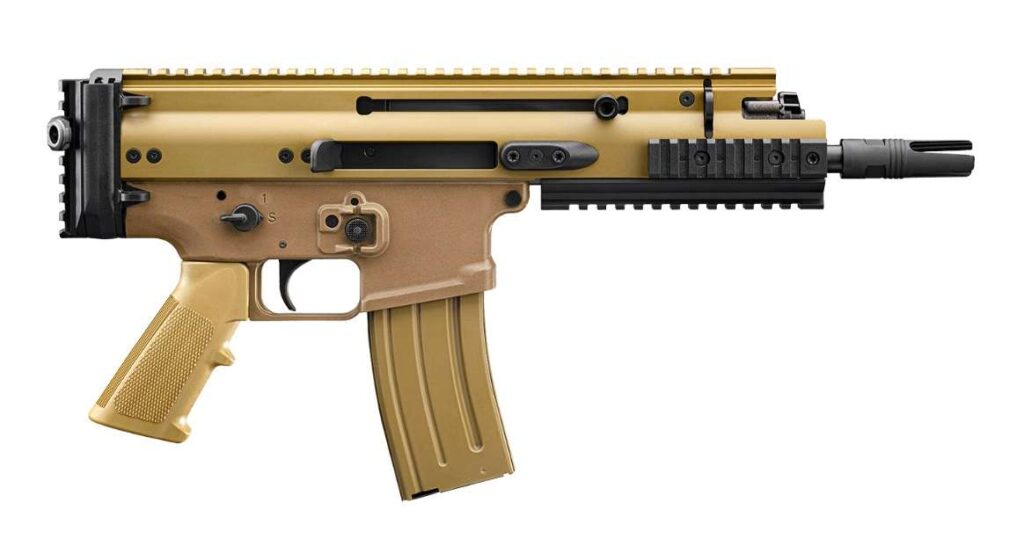 FN Scar 15P Pistol Flat Dark Earth 556 Nato 7.5″ Barrel 38-101241