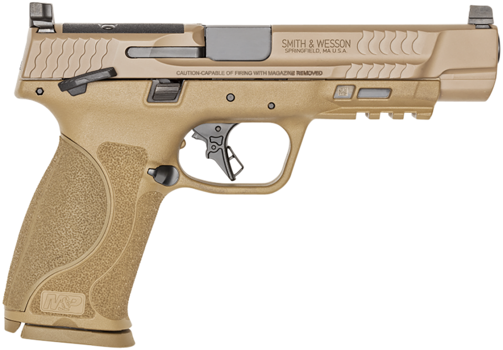 Smith & Wesson M&P 2.0 9mm FDE 5″ Barrel Optics Ready 17 Round Capacity 13569