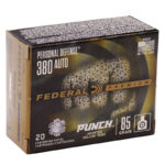 Federal Premium Punch 380 Auto / ACP Ammo 85 grain JHP Box of 20 Rounds PD380P1 - View 2
