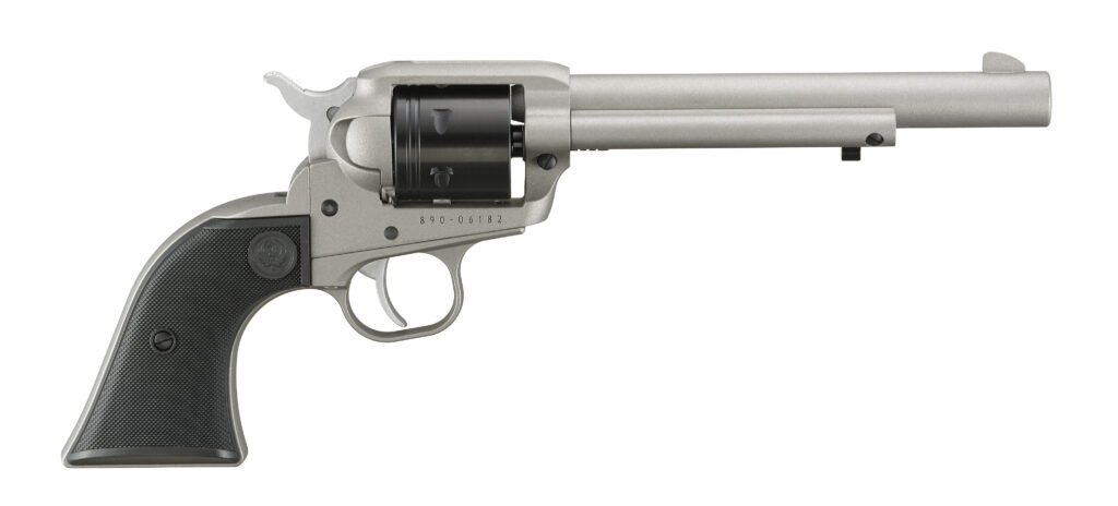 Ruger Wrangler 22 LR 6.5″ Barrel Silver Cerakote 6-Shot 2037