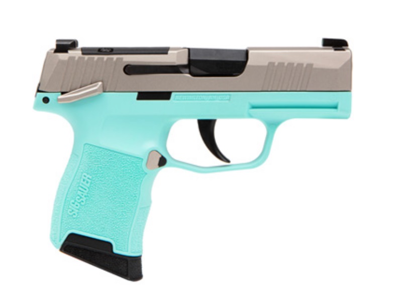 Sig Sauer P365 380 ACP Robin’s Egg Blue & Silver 365-380-REB-MS