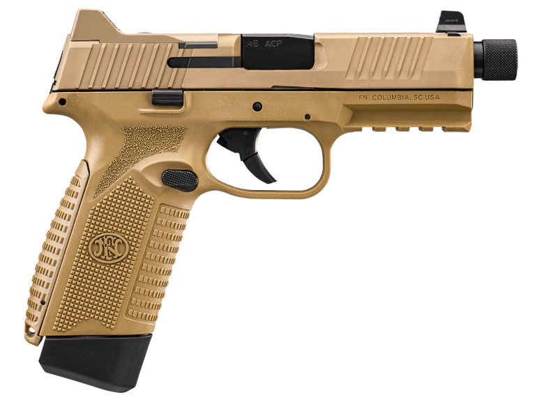 FN 545 Tactical 45 ACP FDE Threaded Barrel 18 Round Capacity 66-101384