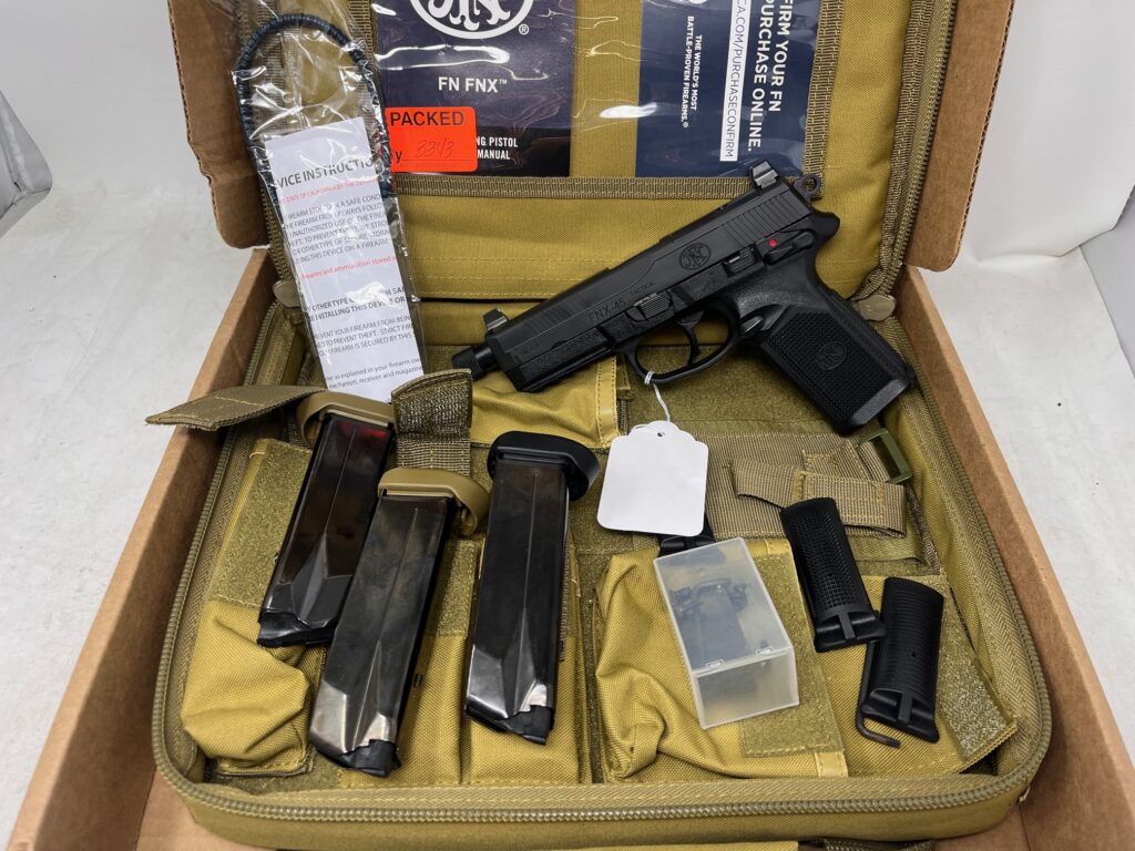 Used FN FNX-45T 45 ACP Bundle Optics Ready Tactical Threaded Barrel 66-101632