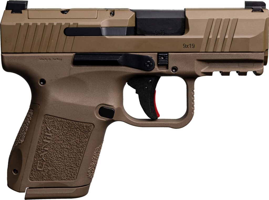 Canik Mete MC9 FDE – 9mm Compact Carry Pistol with Holster & Cleaning Kit