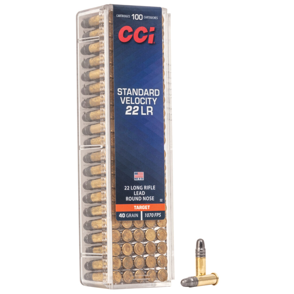 CCI Standard Velocity 22 LR Ammo 40 grain LRN Case of 5000 Rounds 0032