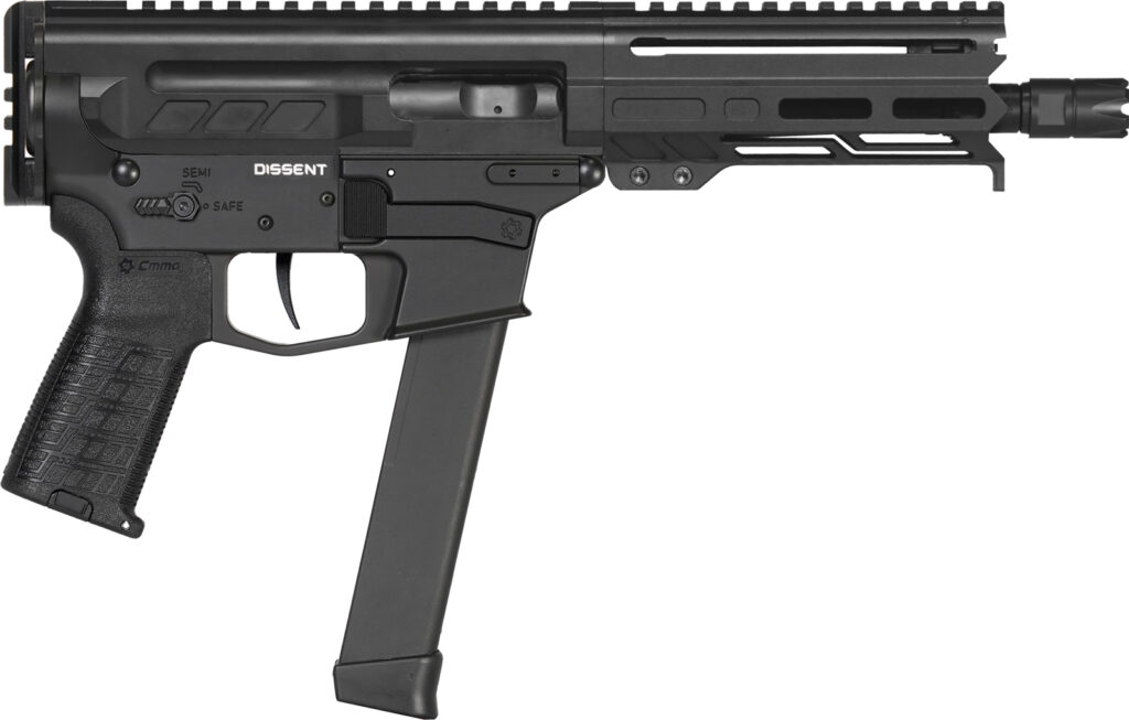CMMG Dissent MKGS 9mm 6.5″ Barrel Armor Black 33 Round Capacity 99A68A2-AB