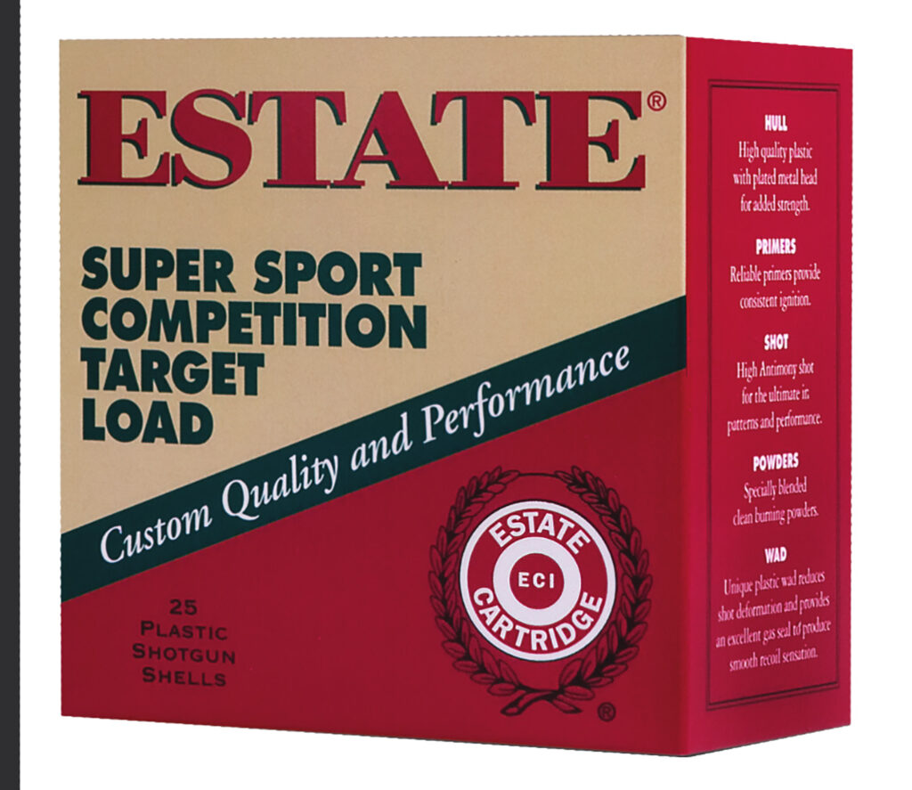 Estate Super Sport 12 GA Ammo 2-3/4″ 1 oz #8 Shot Case of 200 Rounds 1290 FPS SS12XH11008W