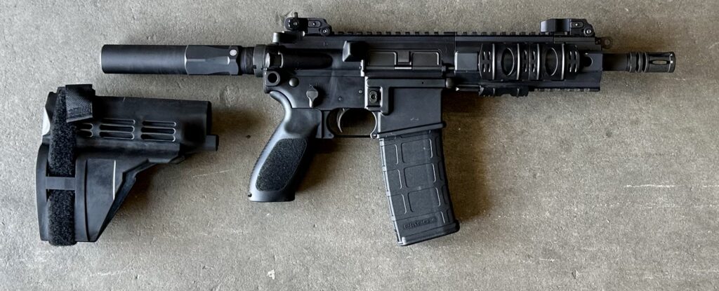 Used Sig Sauer 516 Pistol 556 Nato 7.5″ Barrel Samson Sights Patrol PDW