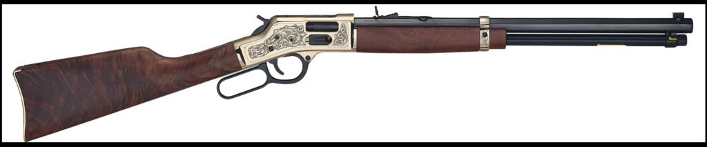 Henry Side Gate Deluxe 44 Mag/44 Special 10+1 20″ Blued Octagon Barrel, Engraved H006GD