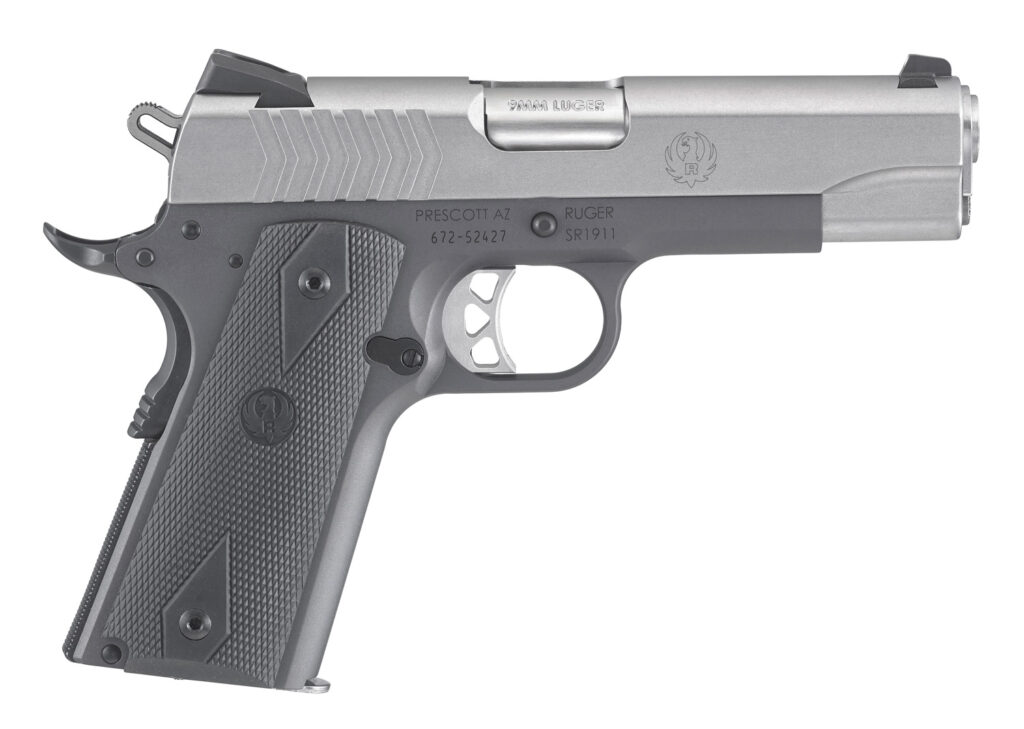 Ruger SR1911 Lightweight Commander 9mm 4.25″ Barrel 1911 6722