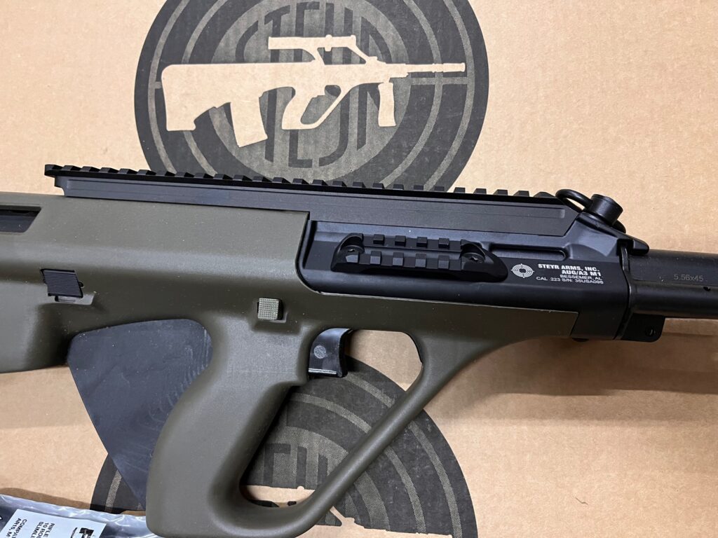 Steyr AUG M1 556 NATO GREEN NATO STOCK 20″ BARREL CA COMPLIANT