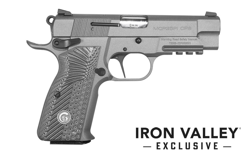 EAA Girsan MCP35 PI OPS 9mm Tungsten Grey W/ Rail Iron Valley Exclusive 390444