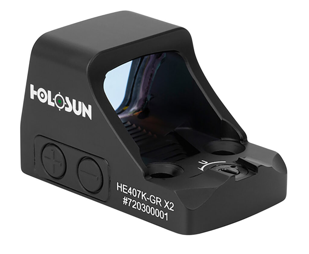 Holosun HE407KGRX2 HE407K- GR X2 Black Anodized 0.85 x 0.77 6 MOA Green Dot Reticle he407k-gr-x2