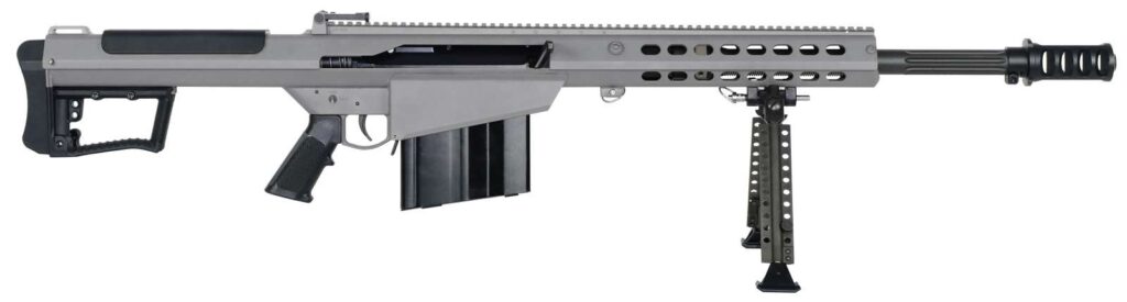 BARRETT M107A1 RIFLE .50BMG 20″ FLUTED 1:15 10RD STEEL GRY 18068-S