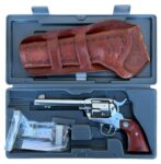 Used Ruger Vaquero 45 Colt Stainless Steel 5.5″ Barrel W/ LH Holster KNV-455 5104 - View 4