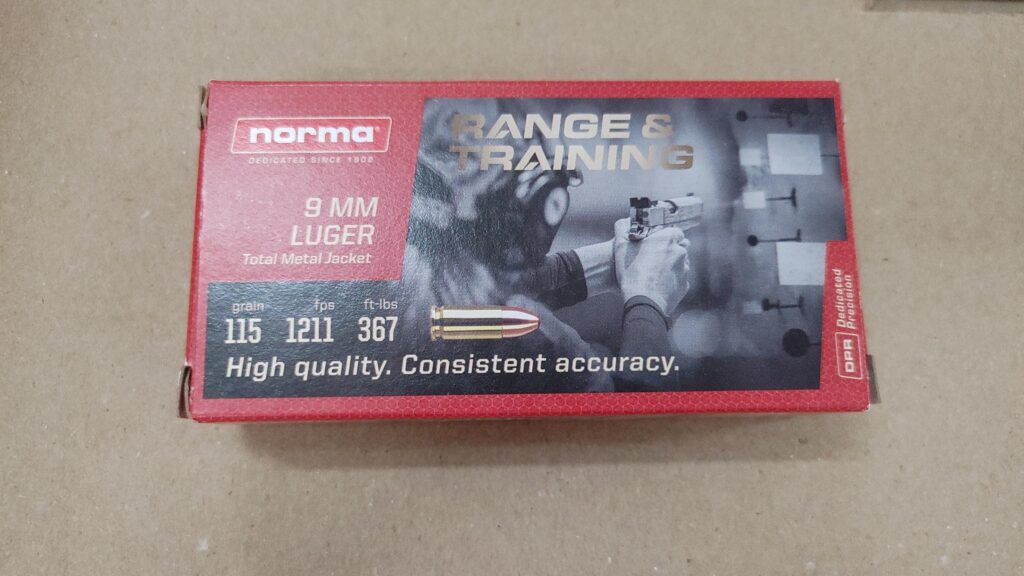 Norma Range & Training 9mm Luger Ammo 115 grain TMJ Case of 1000 Rounds 801909410