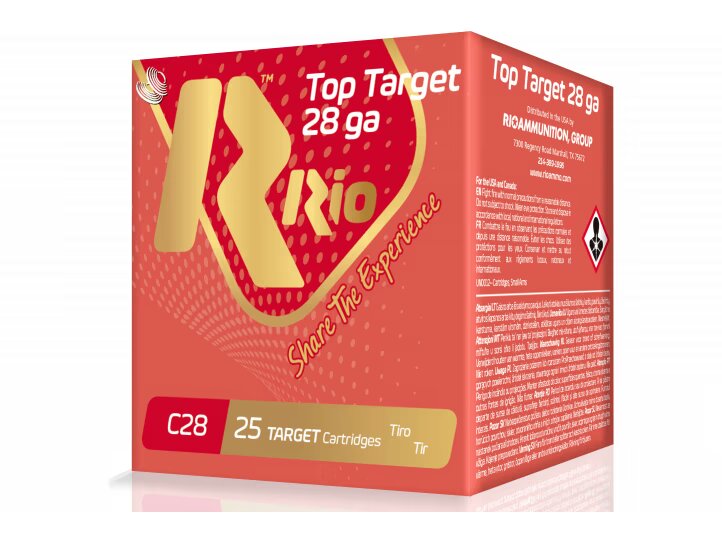 Rio Top Target 28 GA Ammo 2-3/4″3/4 oz #7-1/2 Lead Shot Case of 250 Rounds RC2875