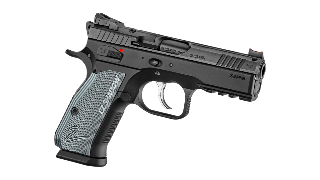 CZ Shadow 2 Compact Optics-Ready — Trijicon SRO, Streamlight TLR-1 HL, Light-Bearing Holster (Bundle)