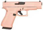 Glock PA4850204RG G48 Compact Slim 9mm Luger 10+1 4.17″ Black GMB Barrel, Rose Gold Serrated Slide, Rose Gold Cerakote w/Black Controls Polymer Frame w/Beavertail, Rose Gold Polymer Grip, Right Hand - View 2