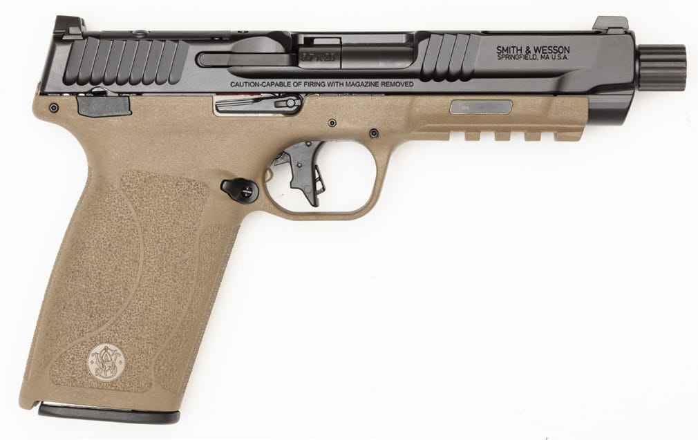 Smith & Wesson M&P5.7 FDE Two-Tone 5.7X28 Threaded Barrel 22 Round Capacity 14078