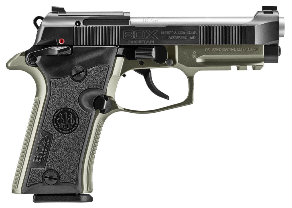 Beretta 80X Cheetah 380 ACP Limited Edition Green 13 Round Capacity SPEC0712A