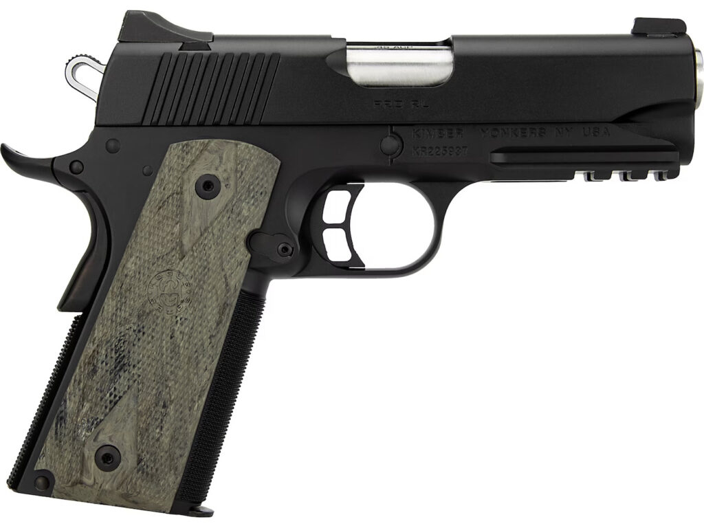 Kimber Pro TLE/RL 45 ACP 3″ Barrel 8-Round Black Ghillie Green