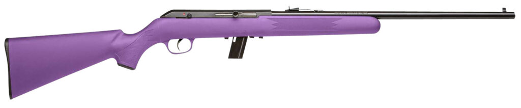 Savage Arms 40219 64 F 22 LR 10+1 21″, Blued Barrel/Rec (Drilled & Tapped), Purple Synthetic Stock