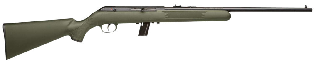 Savage Arms 40221 64 F 22 LR 10+1 21″, Blued Barrel/Rec (Drilled & Tapped), Green Synthetic Stock