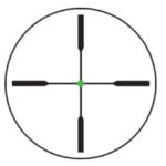 Trijicon 200071 AccuPoint 1-4x 24mm Obj 94.20-24.10 ft @ 100 yds FOV 30mm Tube Matte Black Finish Illuminated Duplex Crosshair/Green Dot - View 4