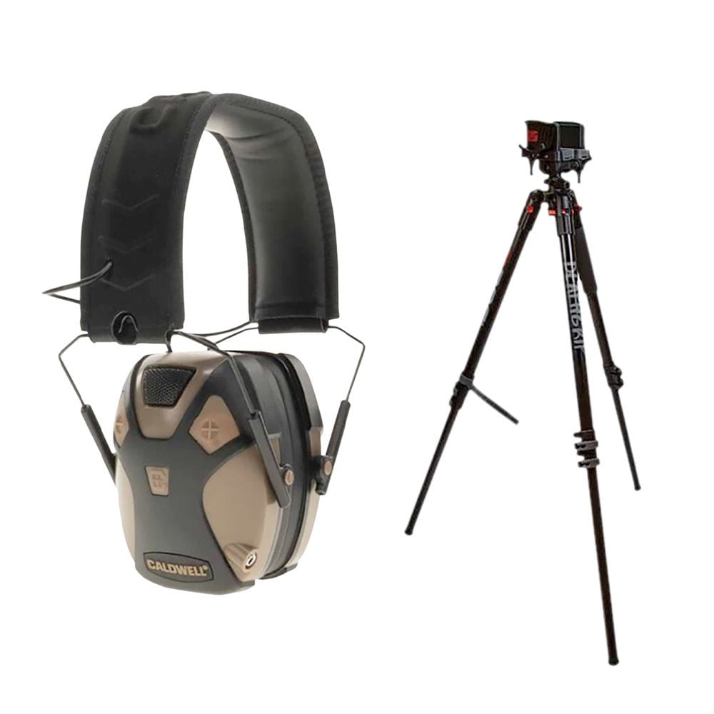 Bog-Pod Death Grip Clamping Tri-Pod Black Aluminum Tripod 9-59″ Free Electronic Hearing Protection 1209955