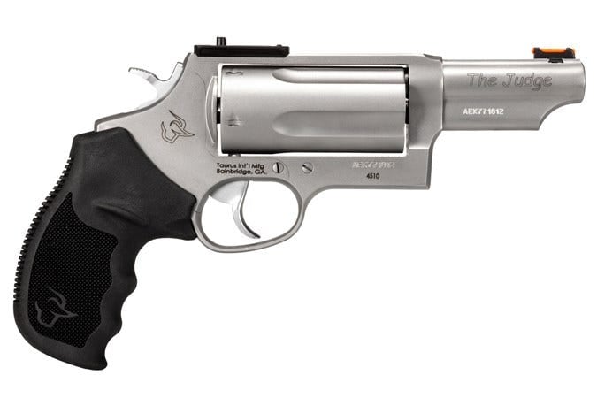 Taurus Stainless Steel Judge Toro 410 Ga / 45 Colt Optics Ready 3″ Barrel 2-4410P39T