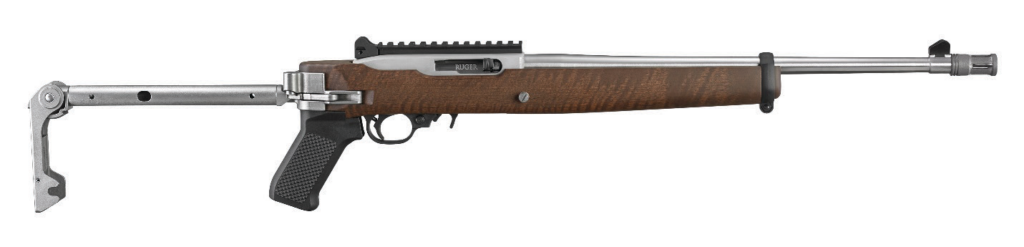 Ruger 10/22 22 LR W/ Folding Samson Stock Stainless Steel 16″ Barrel 31185