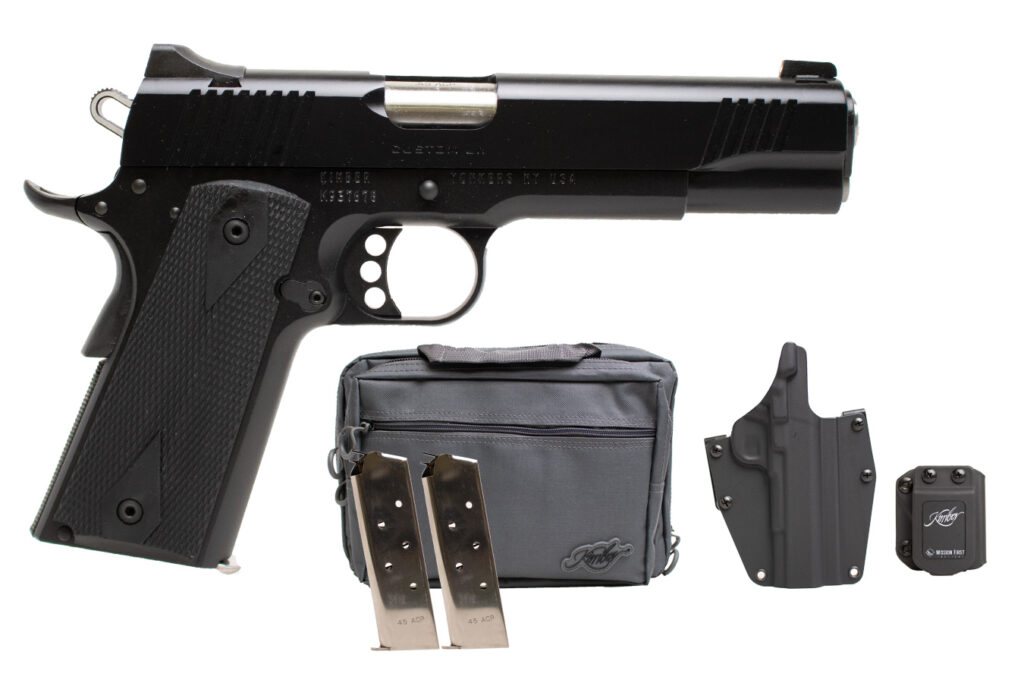 Kimber 1911 Custom LW 45 ACP Combo 3- Mags Holster Range Bag 3700812