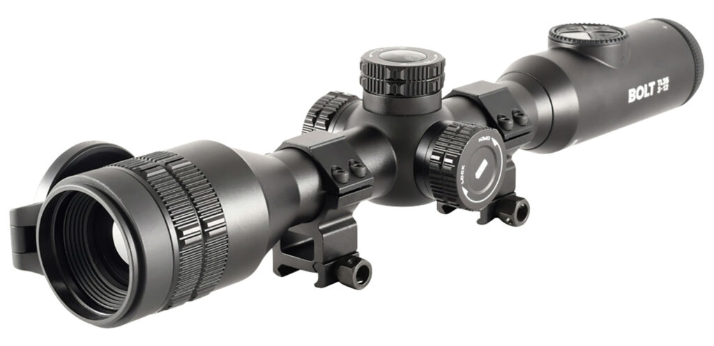 iRay USA IRAYTL25SE Bolt TL25 SE Thermal Rifle Scope Black 3x25mm Multi Reticle 4x Zoom 384×288, 50Hz Resolution