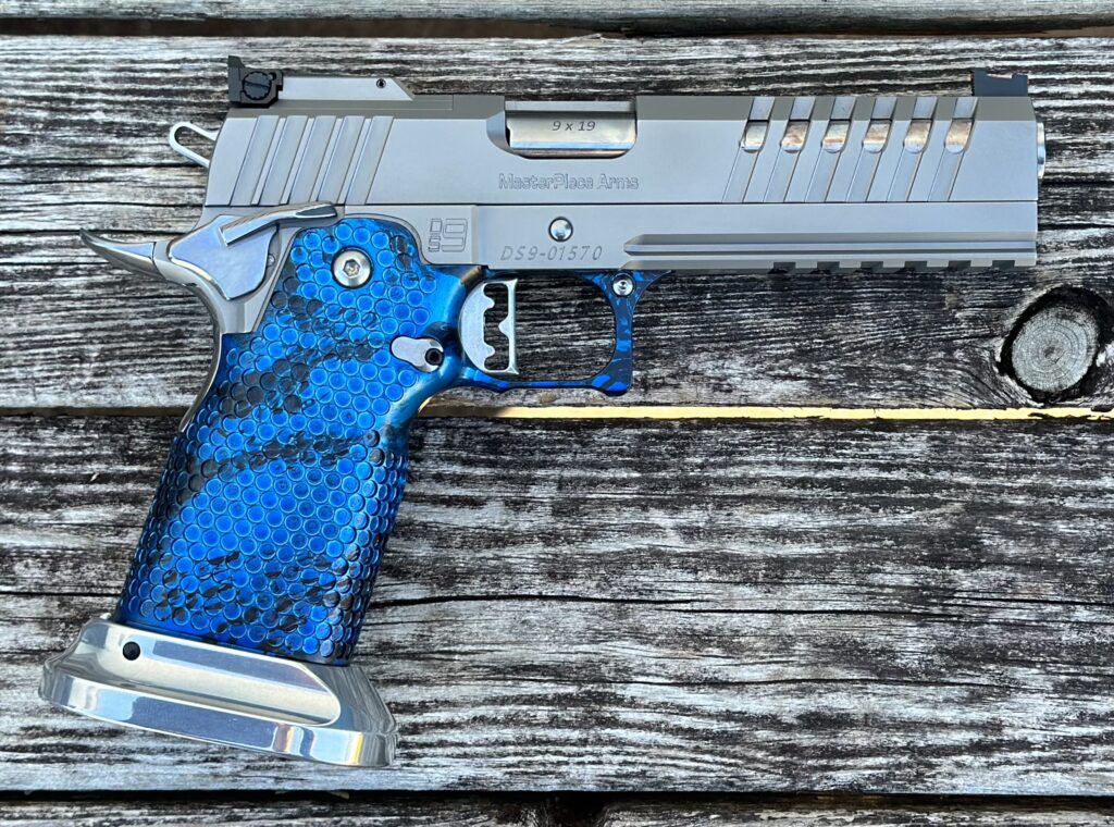 Masterpiece Arms DS9 Hybrid 9mm Blue & Stainless 2011 Optics Ready DS9HYB-BS