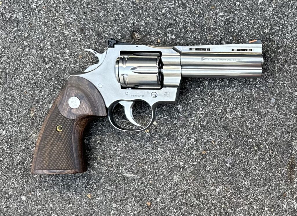 New 2020 Colt Python 357 Mag Stainless Steel 4″ Barrel PYTHON-SP4WTS