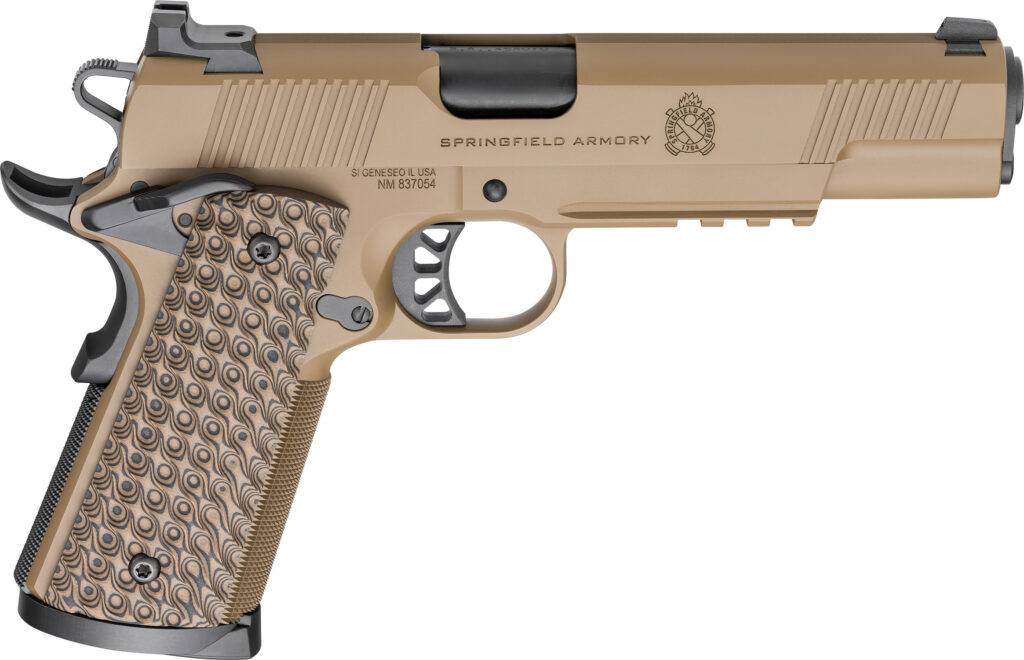 Factory Demo Springfield TRP 45 ACP W/ Light Rail Coyote Brown 1911 FDE PC9125LRCB-1