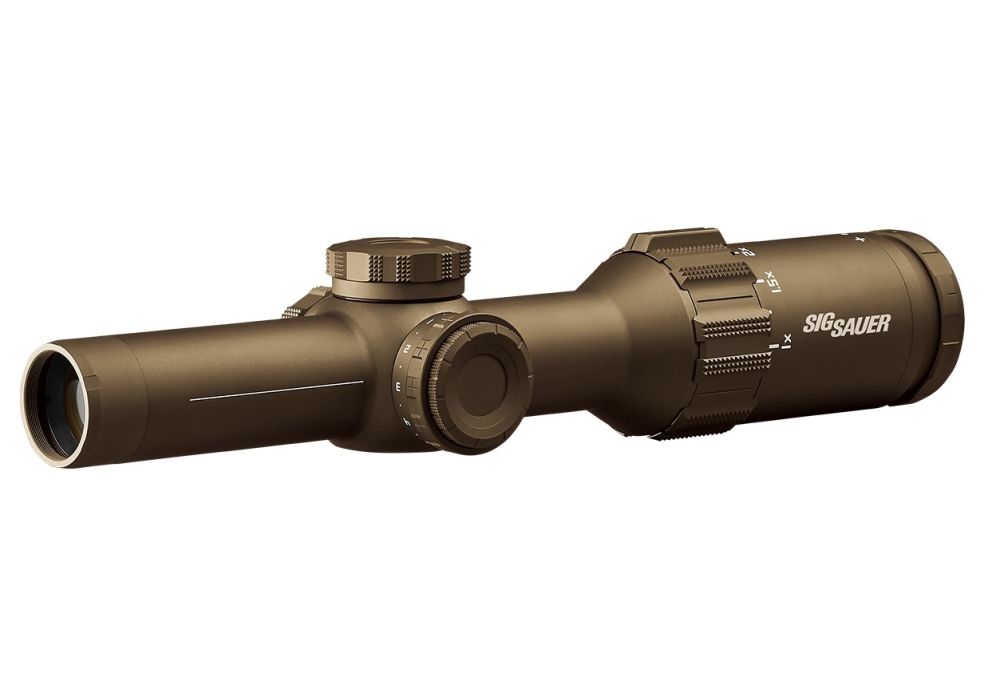 Sig Sauer Tango6T Rifle Scope Flat Dark Earth 1-6x24mm Illuminated Hellfire SVPS Reticle SOT61230