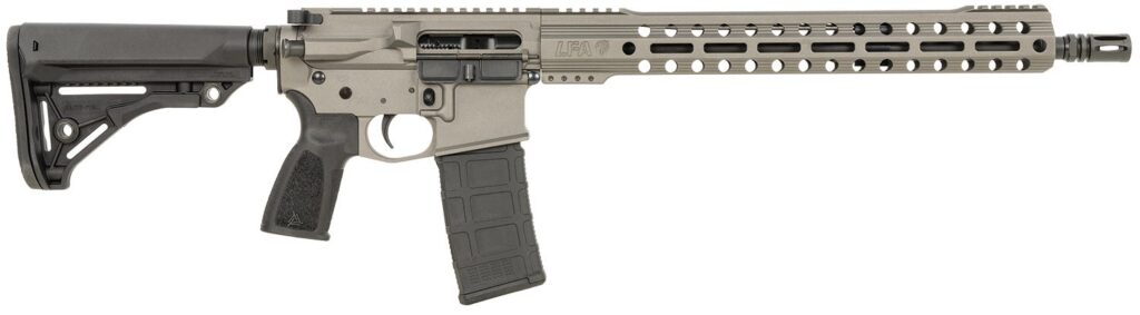 Live Free Armory Battle Rifle Lite 556 Nato Tunsgten Grey 16″ Barrel LFBRL84045