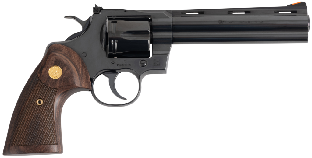New For 2024 Colt Python 357 Mag Blued 6″ Barrel Walnut Grips PYTHON-BP6WTS