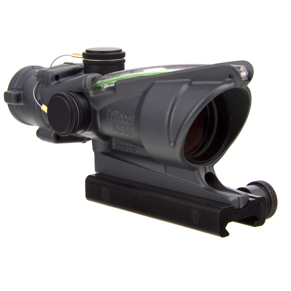Trijicon ACOG 4×32 Scope with TA51 Mount CK Sniper Gray, Dual Illuminated Green Horseshoe/Dot .223 BAC 100365