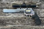 Smith & Wesson Model 647 17 HMR Stainless 8″ Barrel W/ Leupold M8-4X Scope - View 2