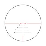 Aim Sports Alpha 6 1-6 x 24mm Obj 662.8′-58.4′ @100yds FOV 30mm CQ1 Red Illuminated MOA JA6HD1624CQ - View 2
