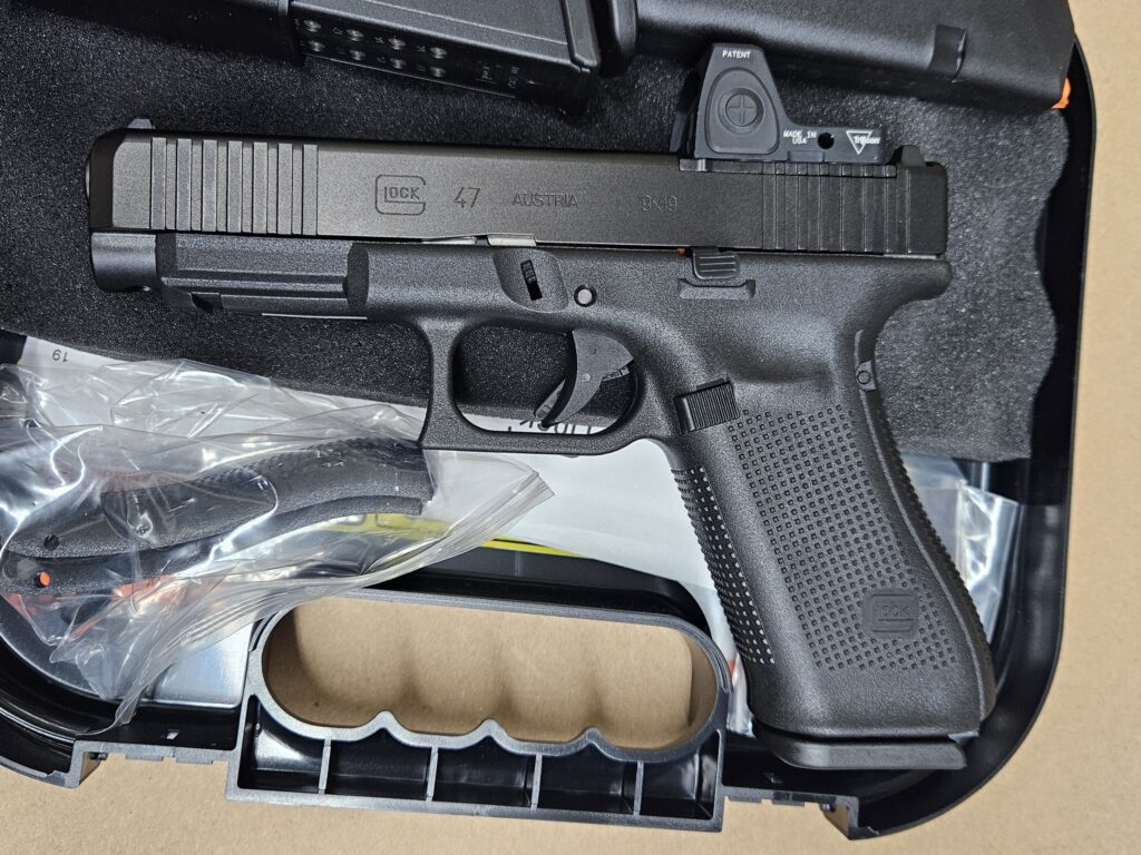 Glock Model 47 Gen 5 9mm MOS Optics Ready With Trijicon RMR Mounted